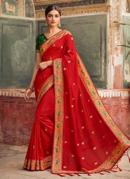 Red Colour Ruby Vol 1 New Latest Designer Festive Wear Silk Saree Collection 2310